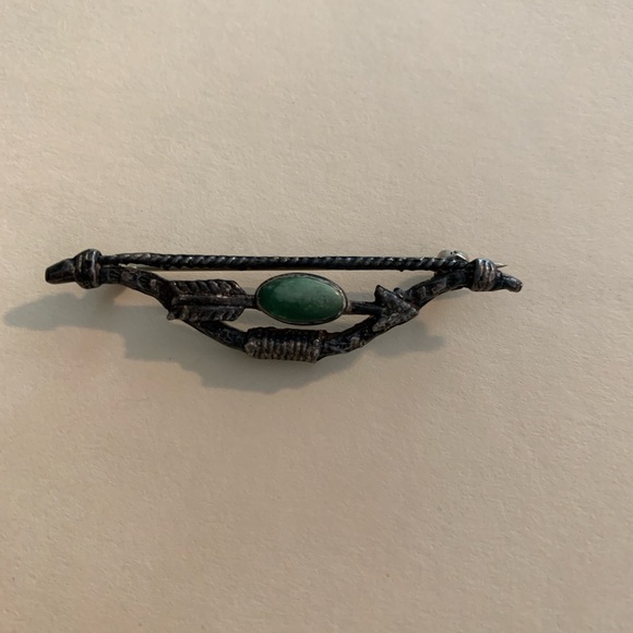 Old Pawn turquoise brooch - Picture 7 of 7